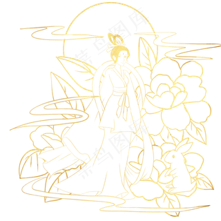 中秋节嫦娥玉兔