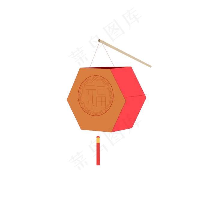 中秋花灯中秋节福字花猴子中国风(1024*1369px 72 dpi )ai矢量模版下载