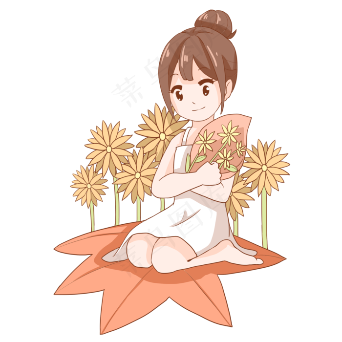 立秋节气植物(2000X2000(DPI:300))psd模版下载