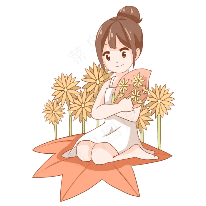 立秋节气植物(2000X2000(DPI:300))psd模版下载