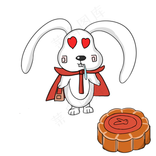 中秋节玉兔月饼