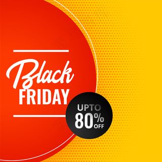 黑色星期五现代销售黄旗