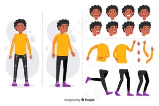 运动设计中的卡通人物