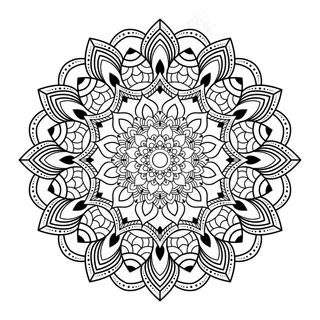 创意豪华曼荼罗插画