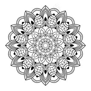 创意豪华曼荼罗插画