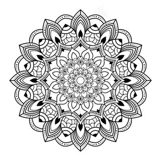 创意豪华曼荼罗插画