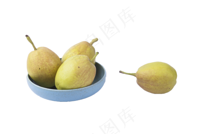 一盘美味新鲜的脆梨(2000X1333(DPI:240))psd模版下载