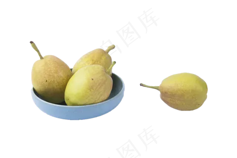 一盘美味新鲜的脆梨