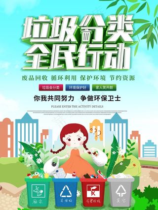 垃圾分类设计展板