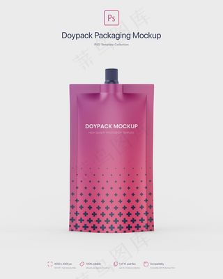 Doypack包装顶部喷口模型样机