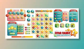 糖果游戏ui资产