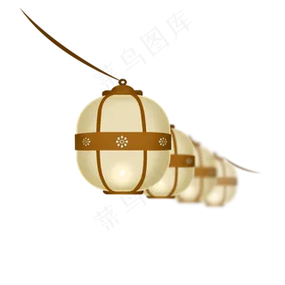 古典优雅风格中秋节花灯灯笼可商