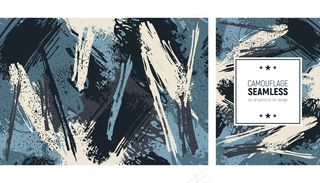 无缝笔刷图案。