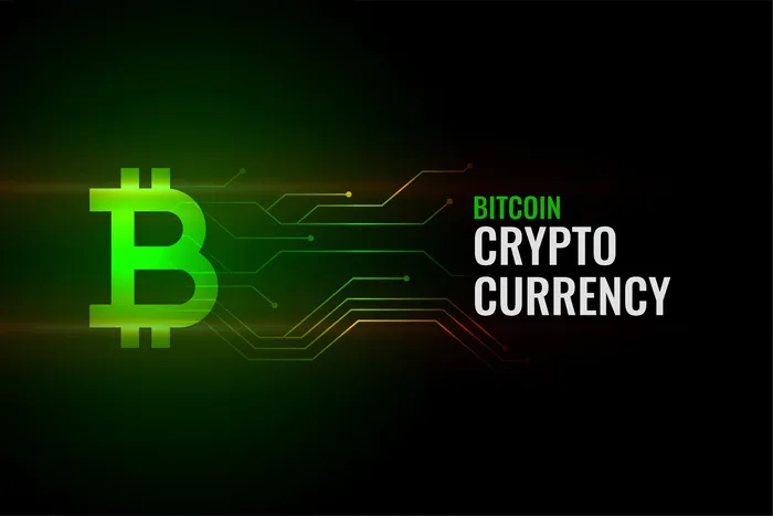 带电路线的比特币概念背景eps,ai矢量模版下载