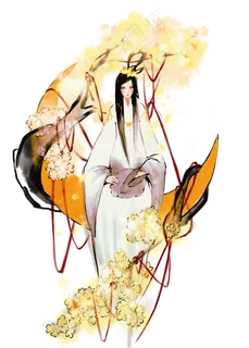 传统水墨古典嫦娥