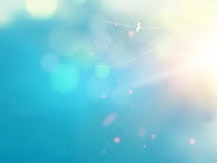 波基气泡和太阳在蓝色背景上闪烁 波基气泡和太阳在蓝色背景上闪烁