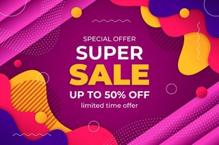 渐变色销售背景