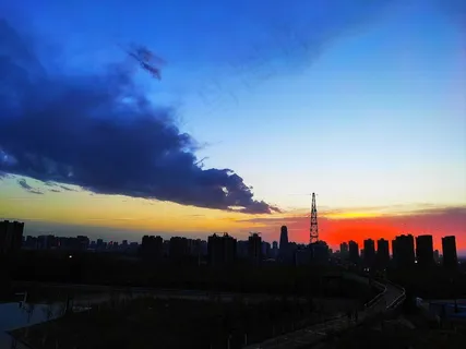 落日的美景 落日的美景
