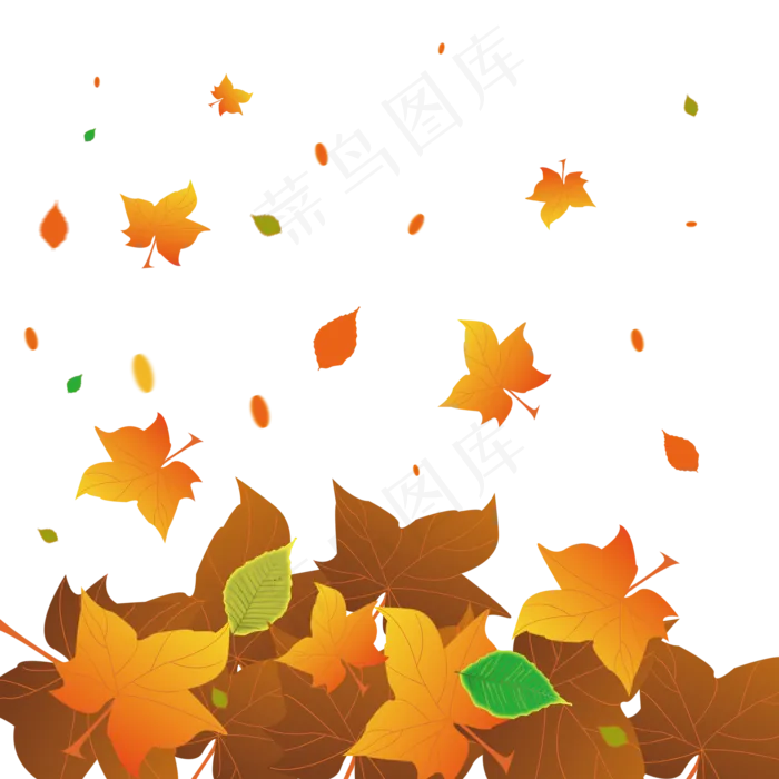 秋分立秋金色枫叶(2000X2000(DPI:299))psd模版下载