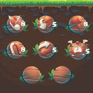 喂福克斯图形用户界面匹配3游戏用户界面助推器