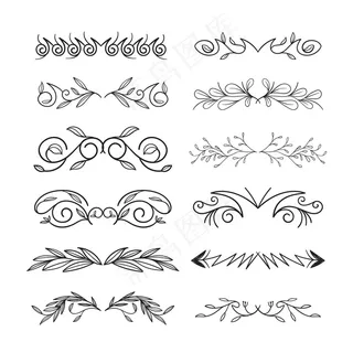 书法装饰分隔套