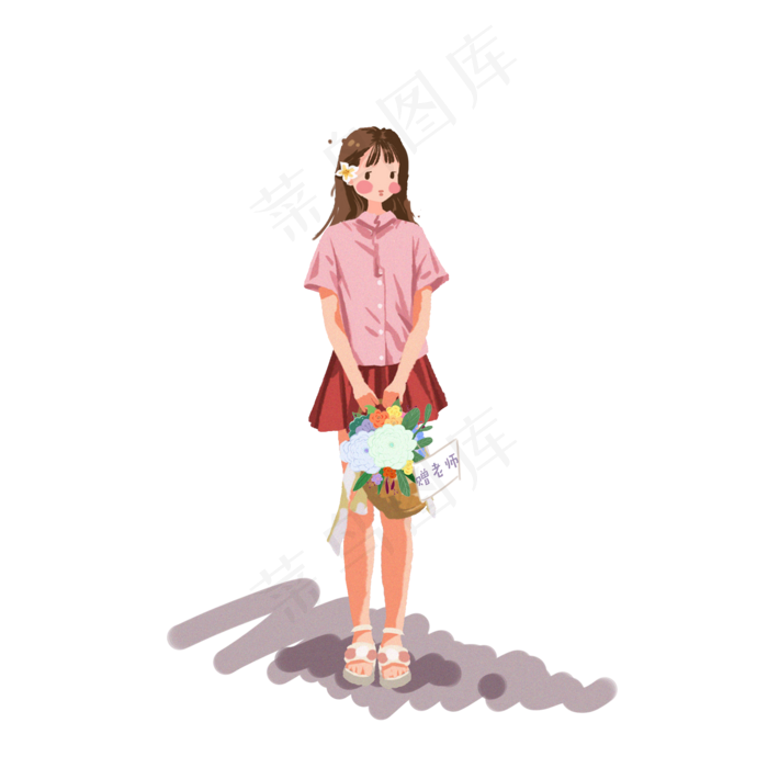 教师节鲜花素材(2000X2000(DPI:300))psd模版下载