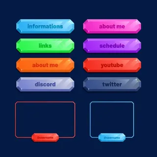 Twitch stream面板包 Twitch stream面板包