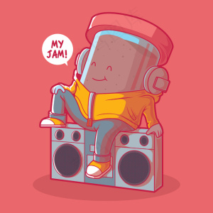 Jam聆听音乐插画设计理念