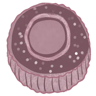 手绘新鲜的月饼免抠图