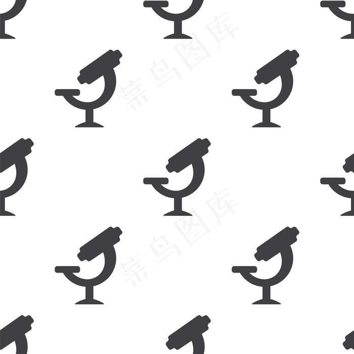 显微镜、矢量无缝图案、可编辑可用于网页背景、图案填充eps,ai矢量模版下载