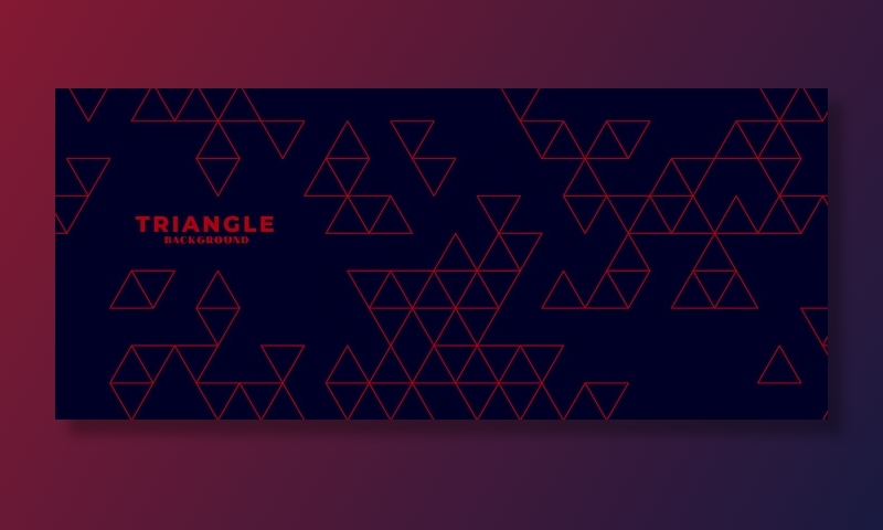现代深色背景，红色三角形图案