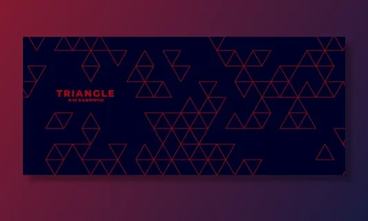 现代深色背景，红色三角形图案