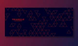 现代深色背景，红色三角形图案