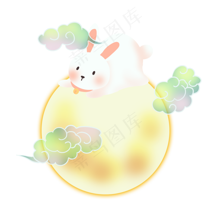 中秋节奔月玉兔