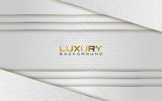 豪华浅银色背景，金色线条