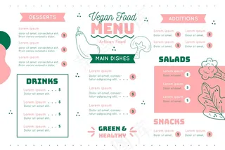 数字餐厅菜单模板