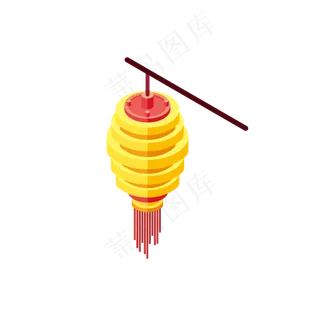中秋节2.5D矢量花灯