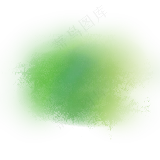 墨绿色水彩喷绘图