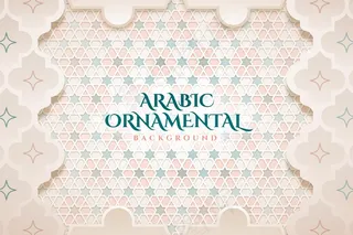 纸制阿拉伯装饰背景