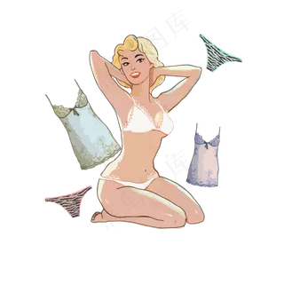 双十一双十二金发复古欧美内衣蕾