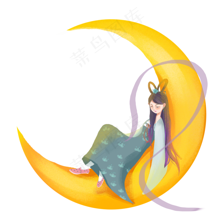 中秋节嫦娥形象元素设计