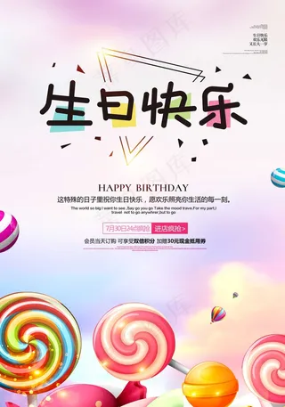 生日快乐海报