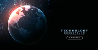 数字技术地面网络线路背景