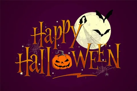 万圣节快乐字母概念
