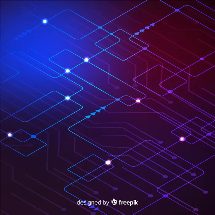 霓虹灯电路板壁纸eps,ai矢量模版下载