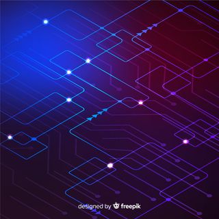 霓虹灯电路板壁纸