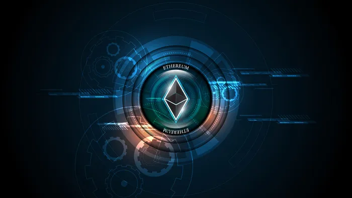 加密货币区块链以太坊数字货币网络连接技术概念