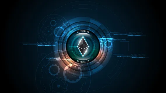 加密货币区块链以太坊数字货币网络连接技术概念