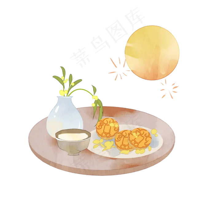 中秋节赏月(3000X3000(DPI:300))psd模版下载