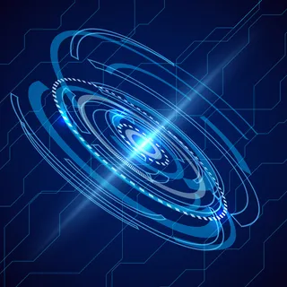 抽象电气电信。科幻技术背景。数字电子通信，未来系统能源。